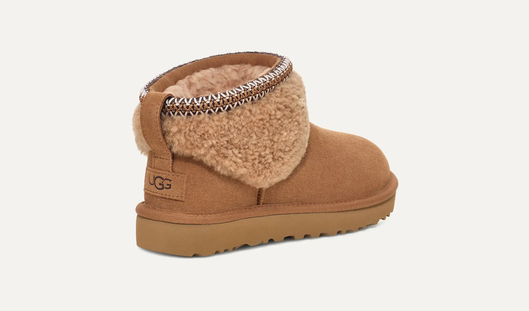UGG W Classic Ultra Mini Maxi Curly - Chestnut