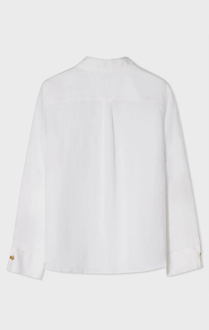 Nenne Linen Blouse - Vit