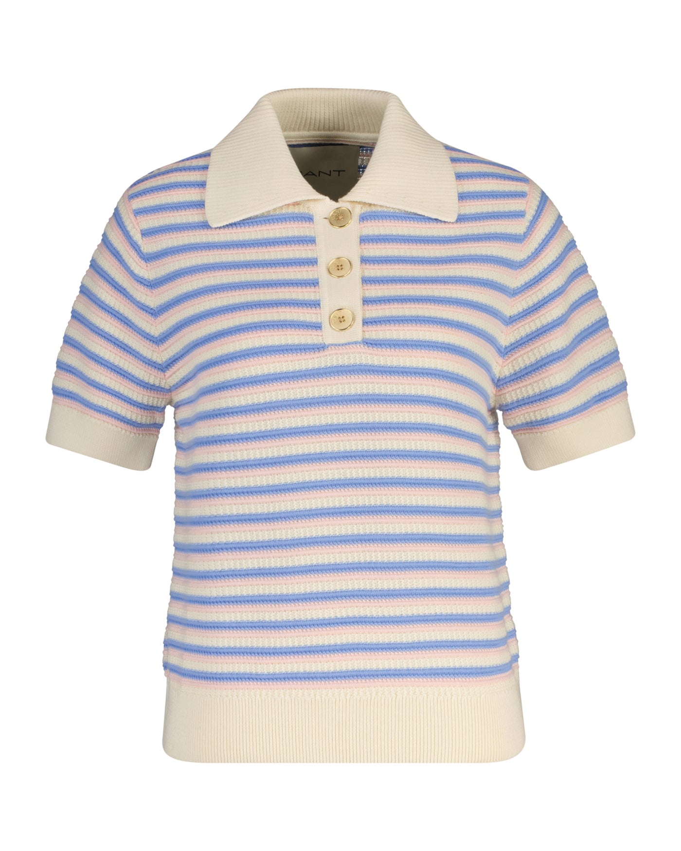 Textured Multistripe Rugger - Cream