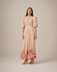 Georgette Tieband Gown - Wild Flowers