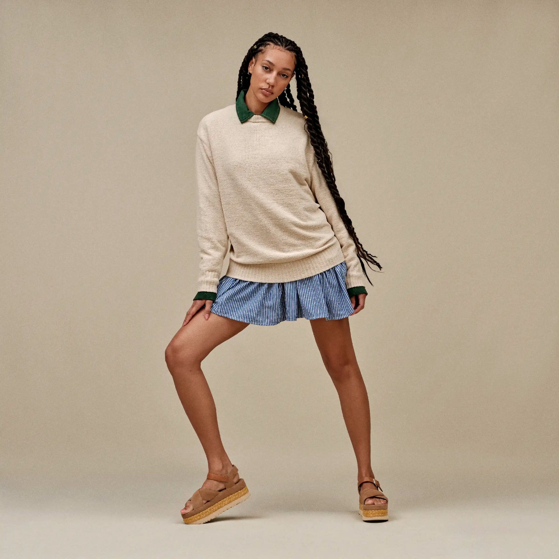 W Aubrey Ankle Strap - Chestnut