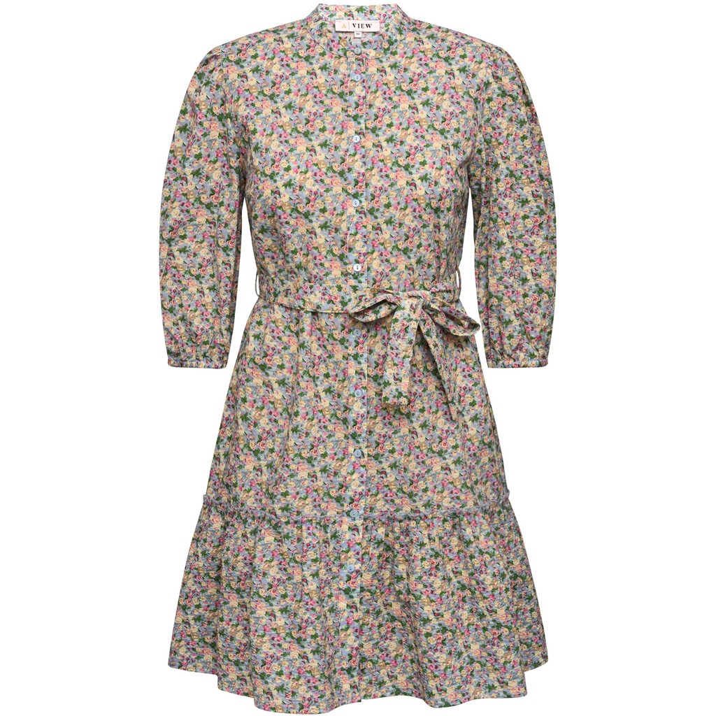 Kate Dress - Blue/Pink