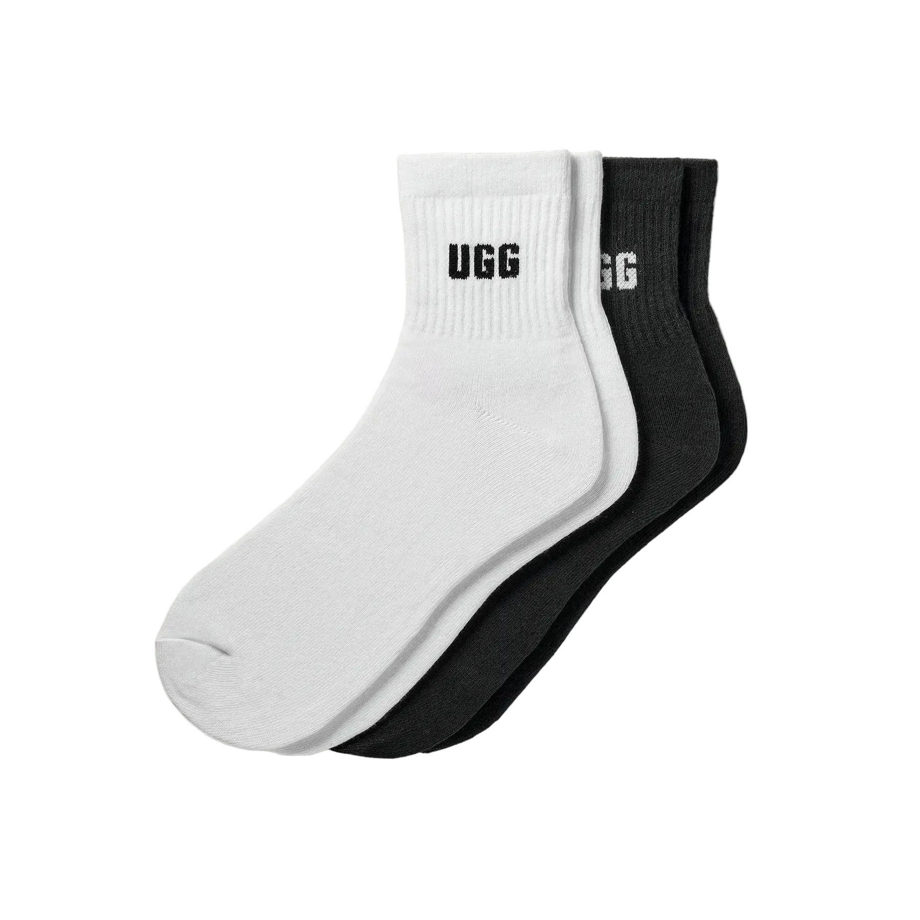 Quinlin Logo Quarter - Vit / Svart