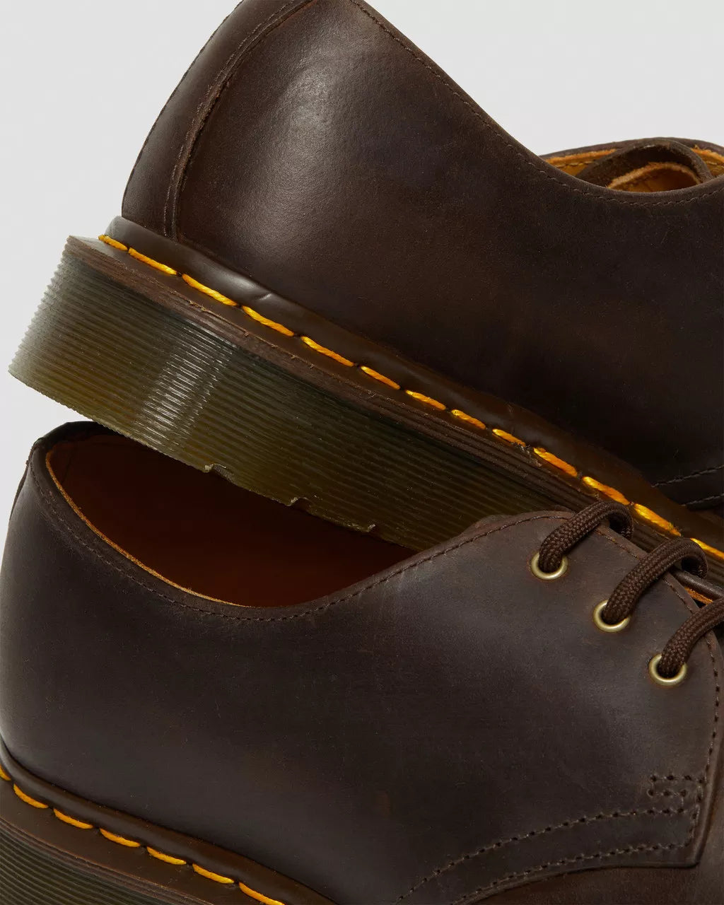 1461 Crazy Horse Leather Oxford Shoes - Dark Brown