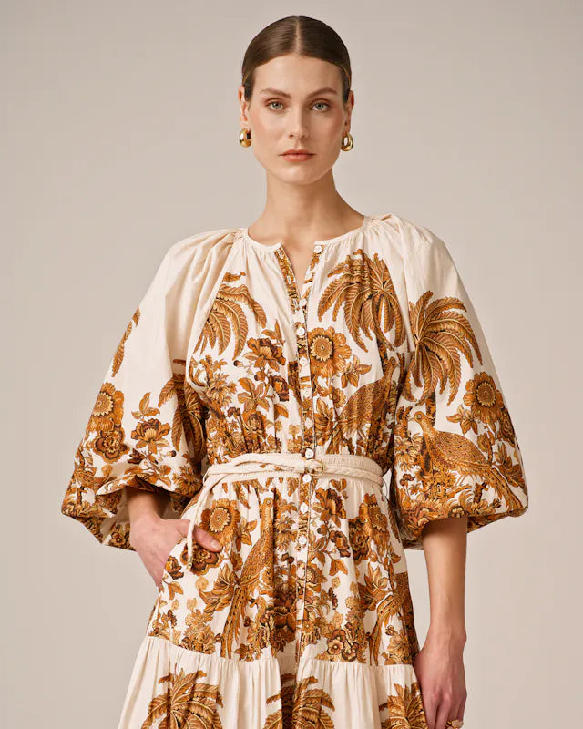 Poplin Maxi Dress - Palm Springs
