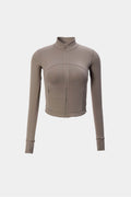 Sculptluxe® Zip Jacket - Truffle