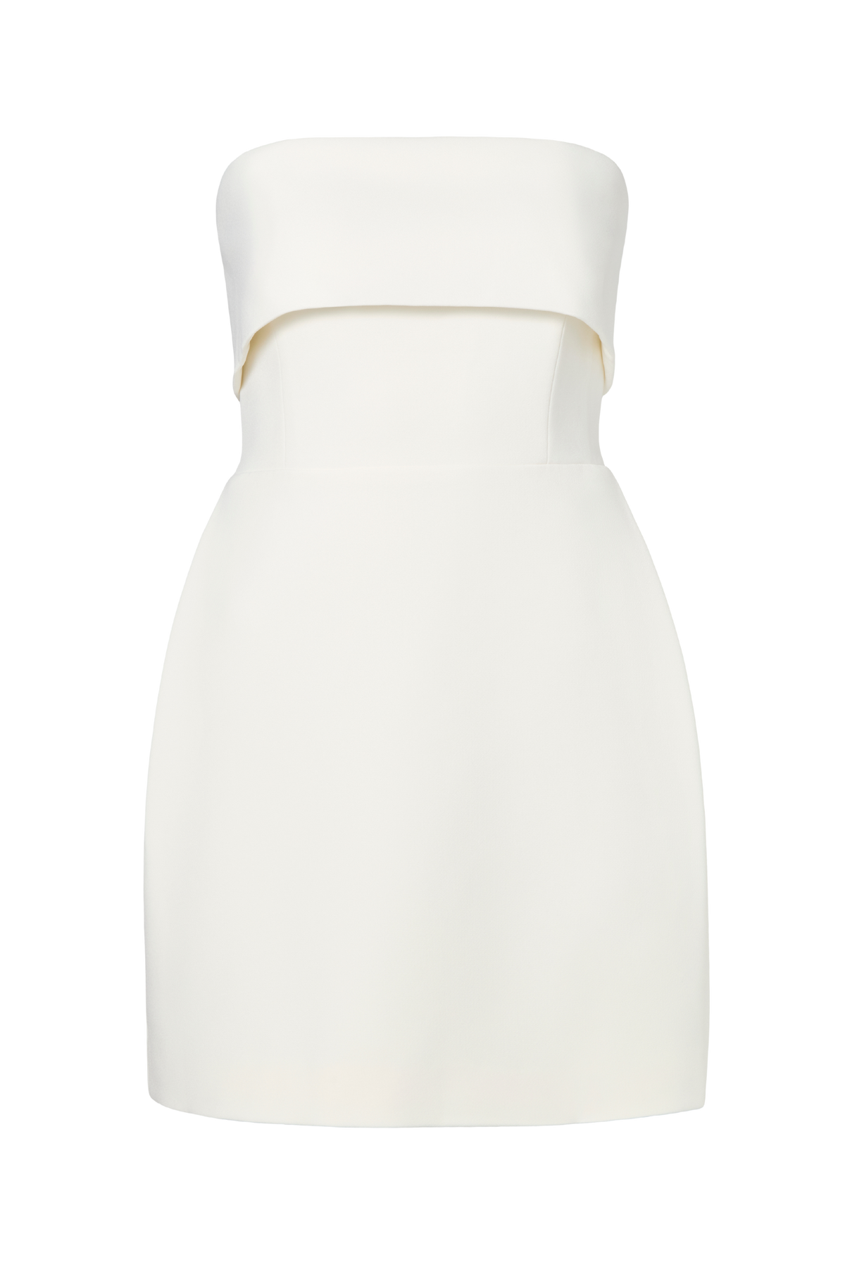Tulia Sleeveless Marked Waist Mini Dress - Cream