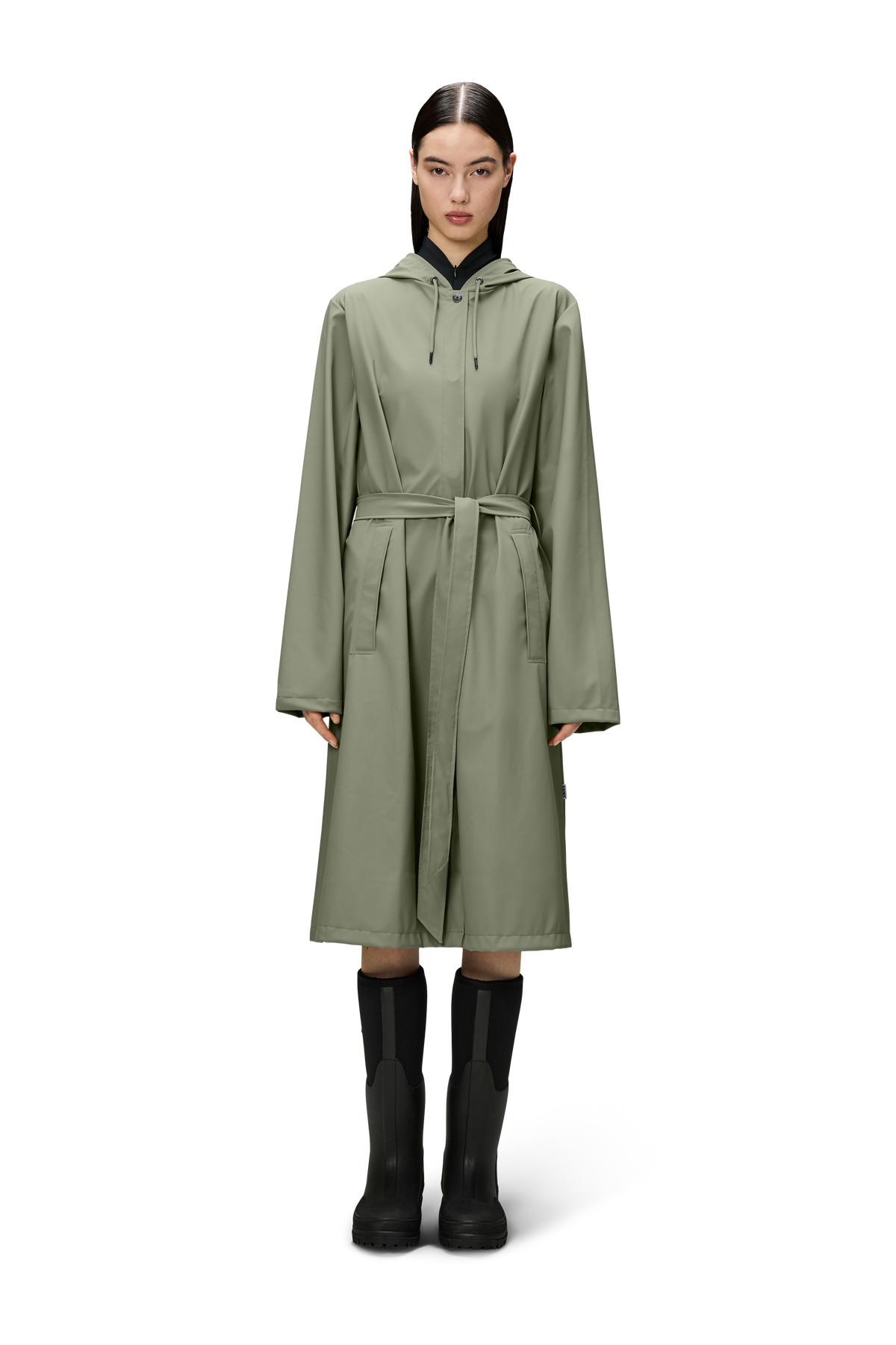 Rains A-Line Longer W Jacket W3 - Drift