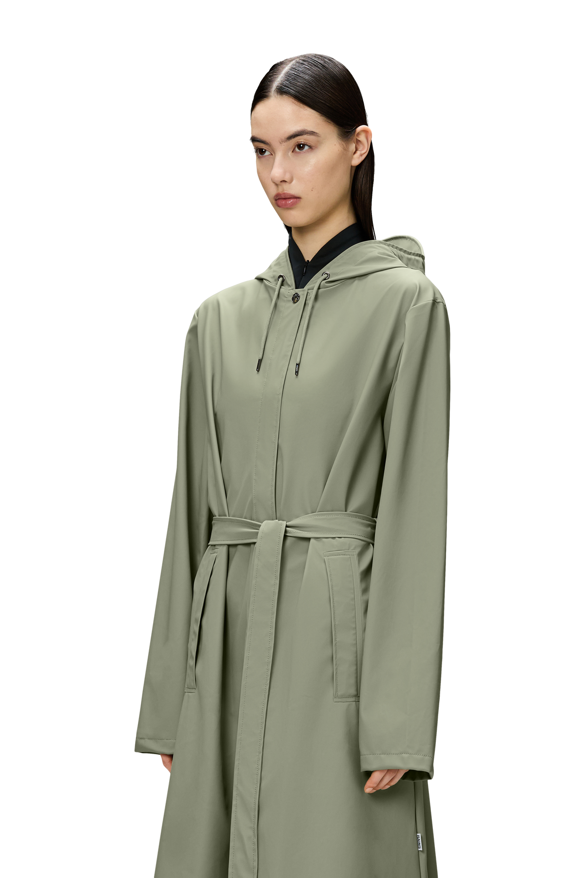 Rains A-Line Longer W Jacket W3 - Drift