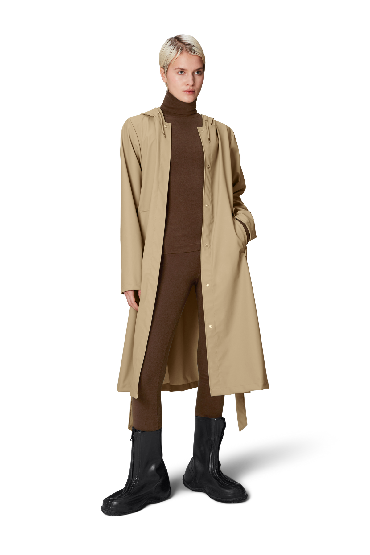 A-Line Longer W Jacket W3 - Sand