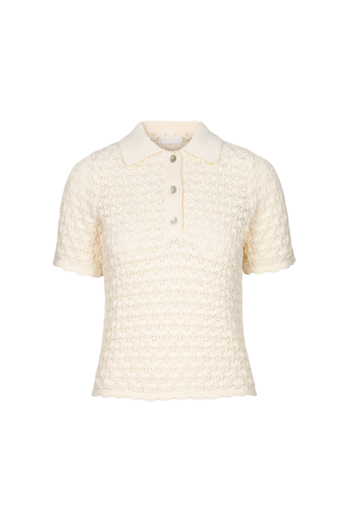 Gwen Knit Tee - Cream
