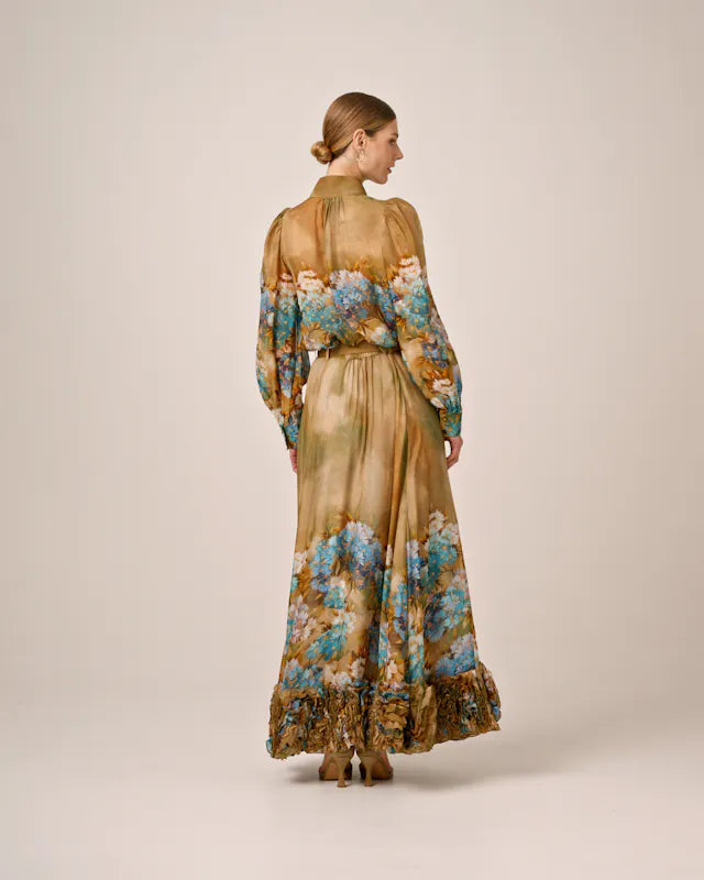Organza Blouse - Forest Flower