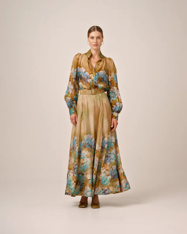 Organza Blouse - Forest Flower