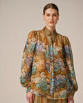 Organza Blouse - Forest Flower