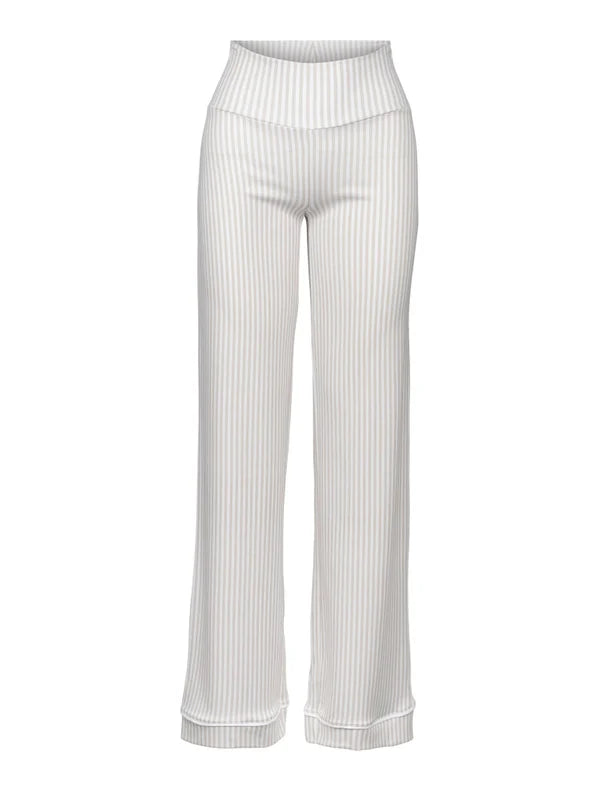 Blair Pysj Set - Striped Beige