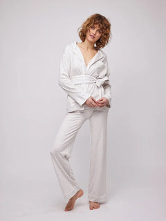 Blair Pysj Set - Striped Beige