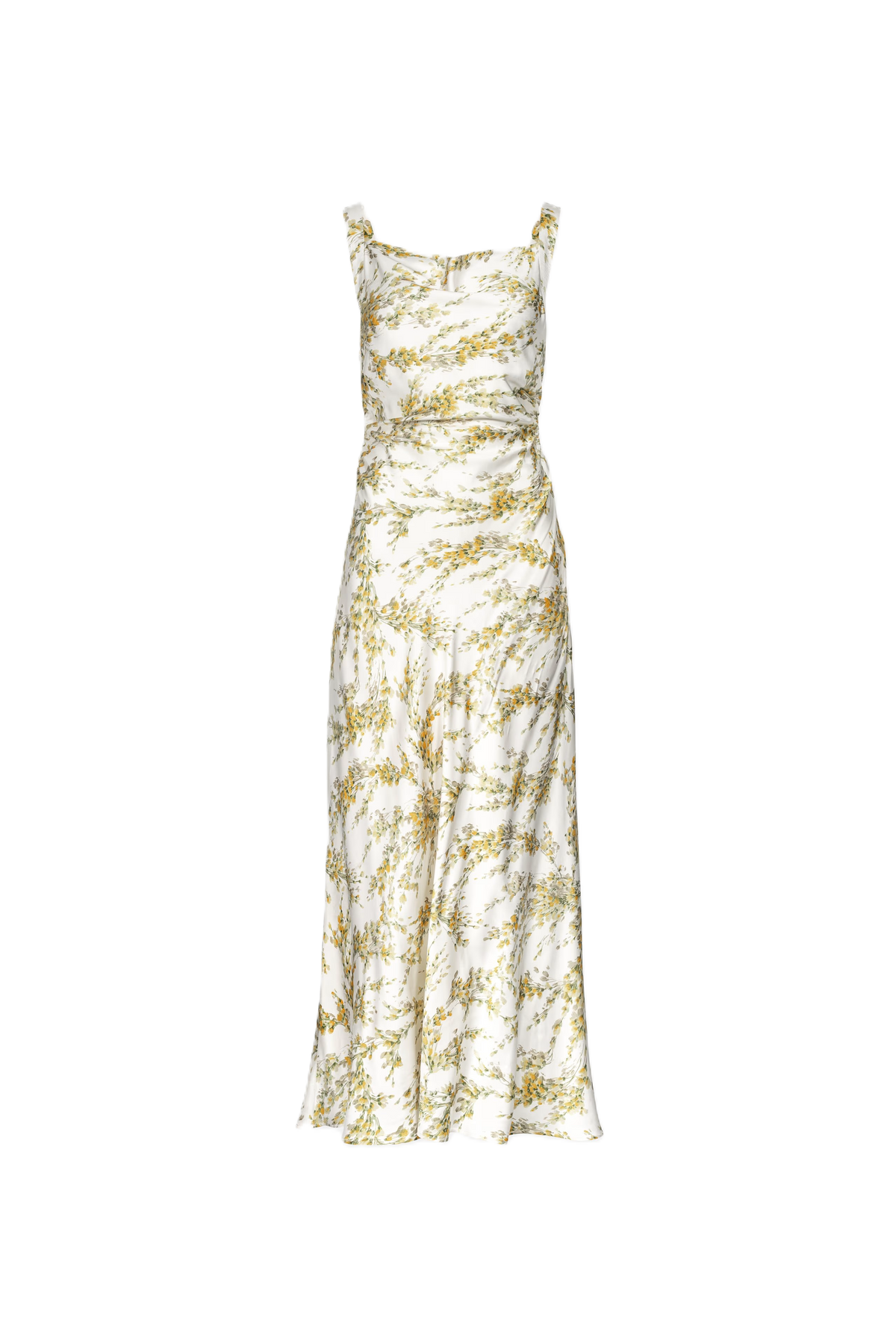 Anna Dress - Gult mimosamönster