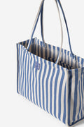 Ivy Tote Bag - Blue Stripe