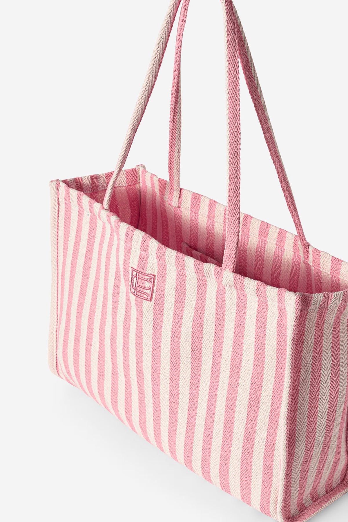 Ivy Tote Bag - Light Pink Stripe