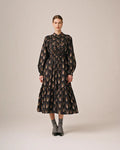 Poplin Smocking Dress - Midnight Paisley
