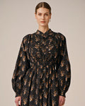 Poplin Smocking Dress - Midnight Paisley