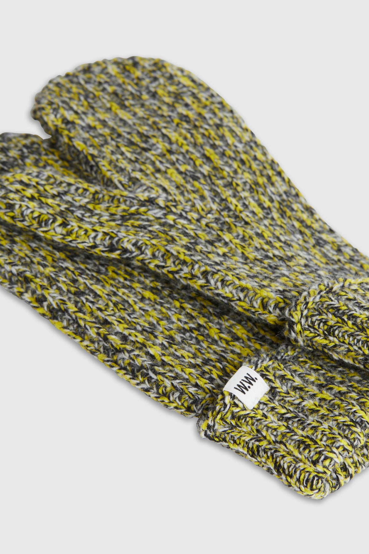 Monica Moulinere Knit Mittens - Dark Grey