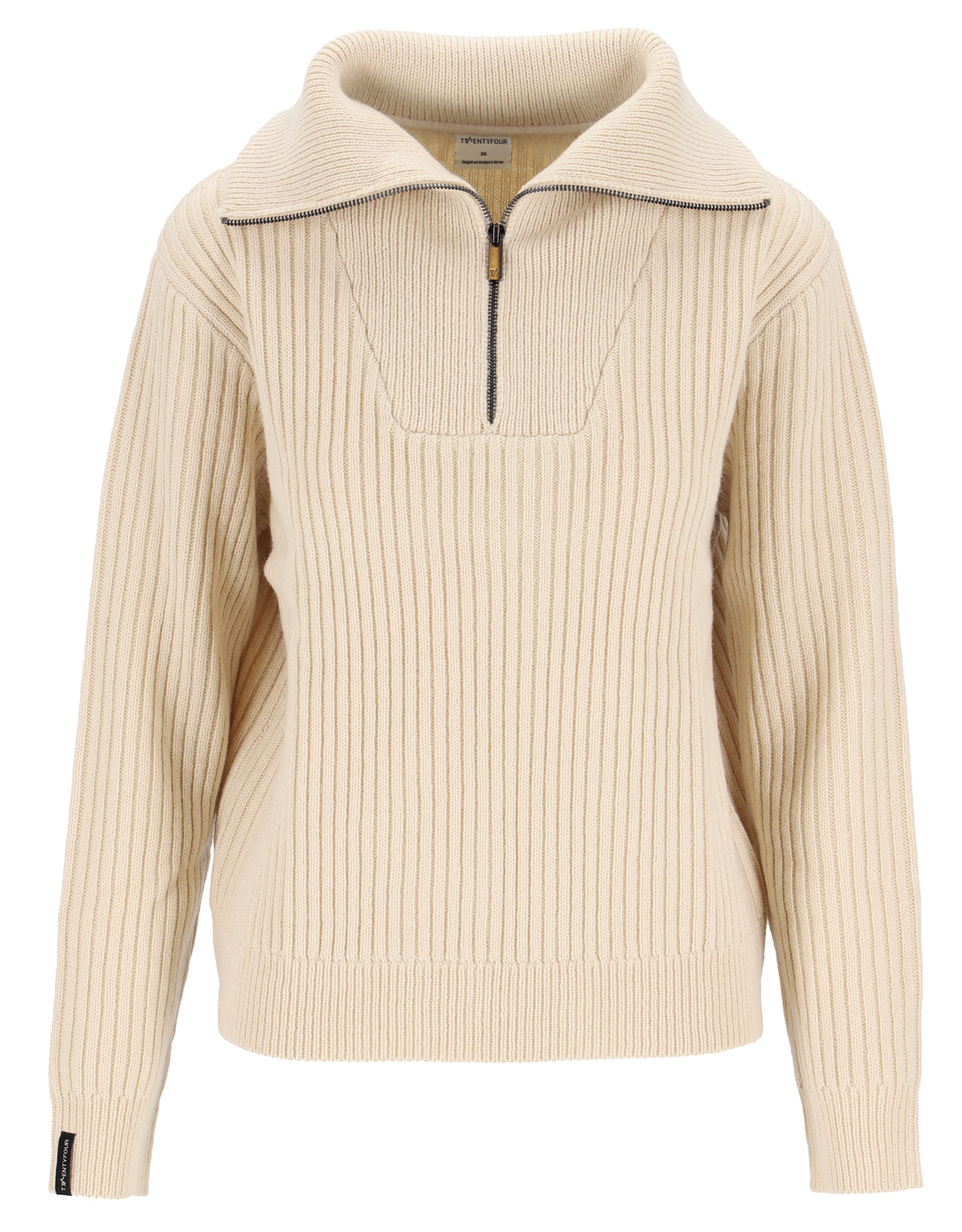 Mode Rib Hz Knit - Gråhvit