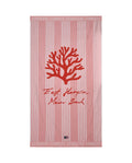 Long Island Beaches Strandhandduk 100x180 - Rosa/Korall