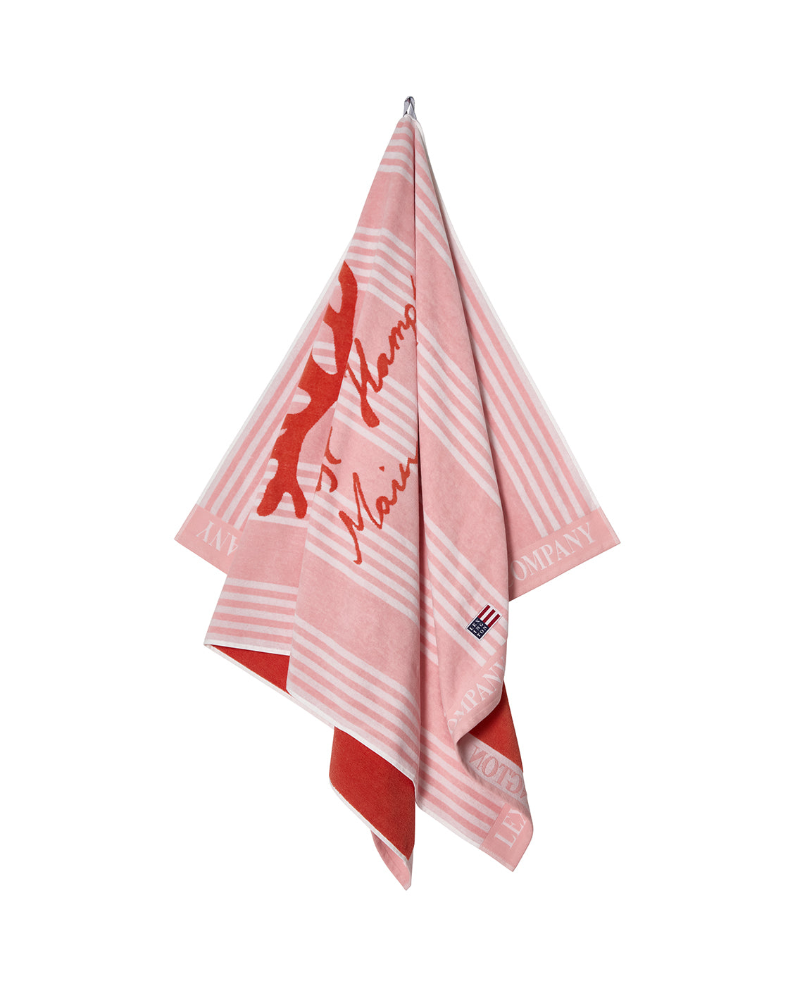 Long Island Beaches Strandhandduk 100x180 - Rosa/Korall