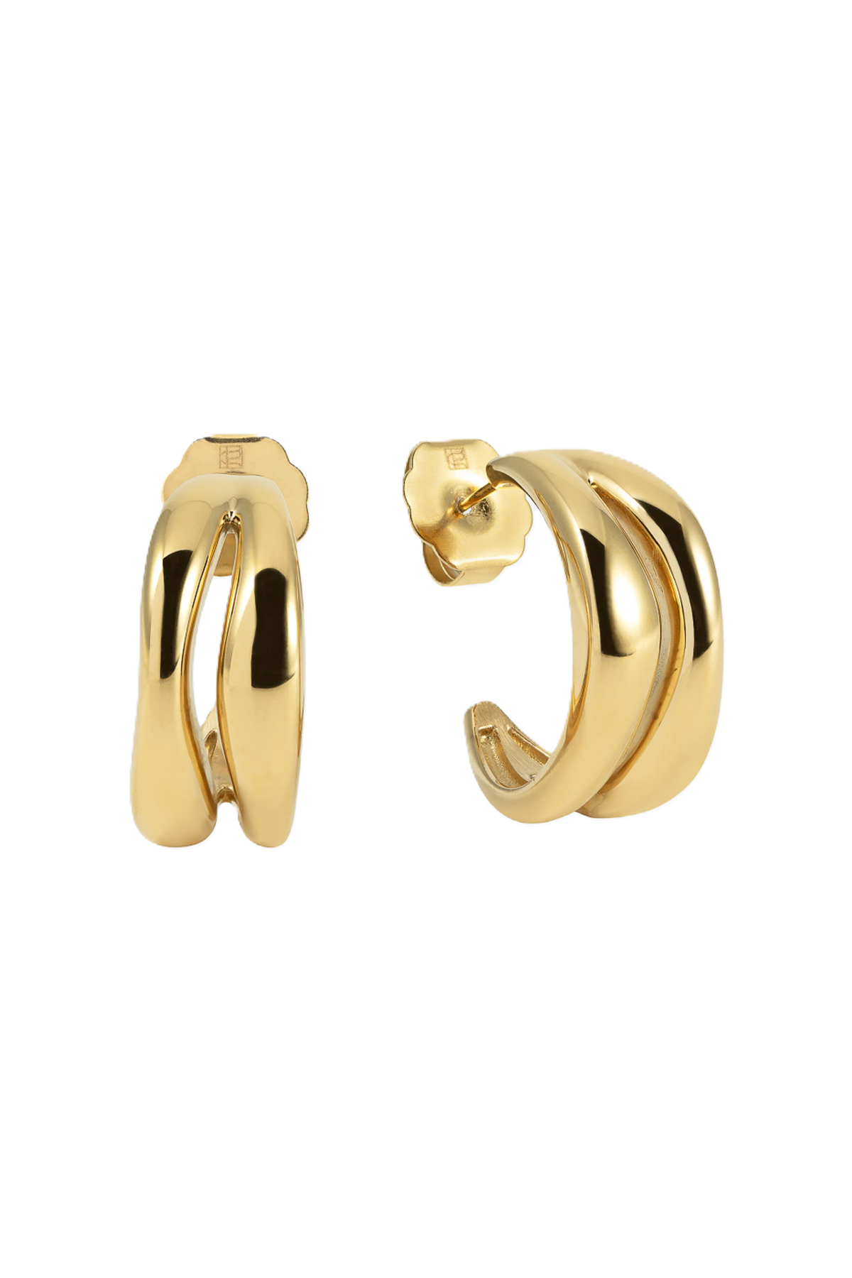 The Big Curved Hoops - Gold