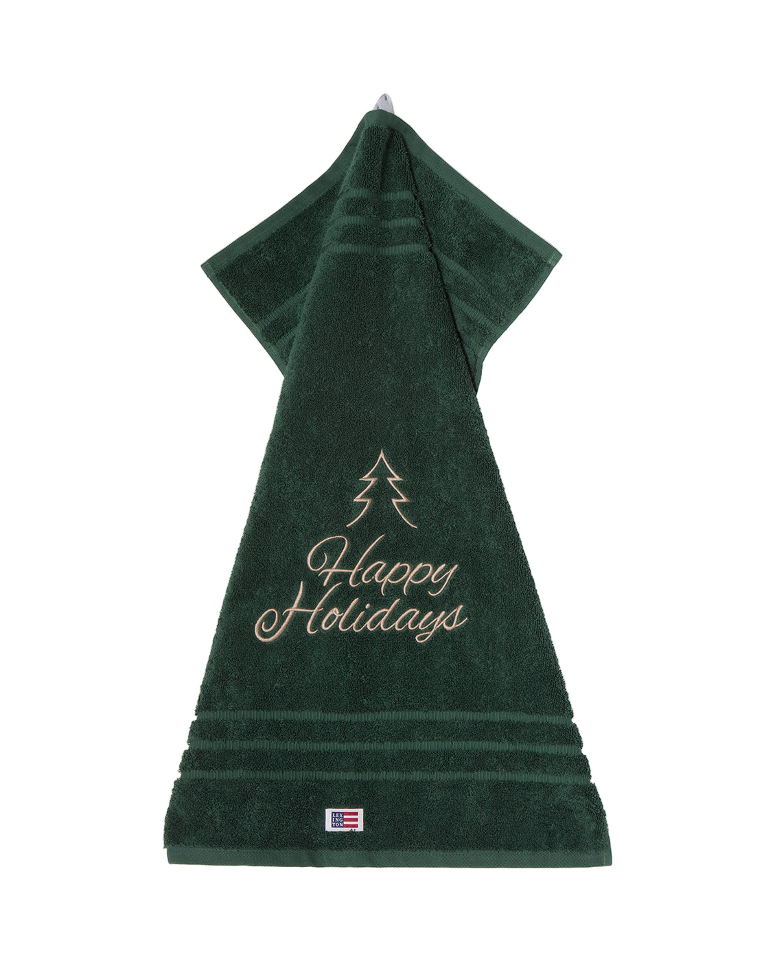 Original Towel Happy Holidays 50X70 - Juniper Green/Lt Beige