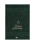 Original Towel Happy Holidays 50X70 - Juniper Green/Lt Beige