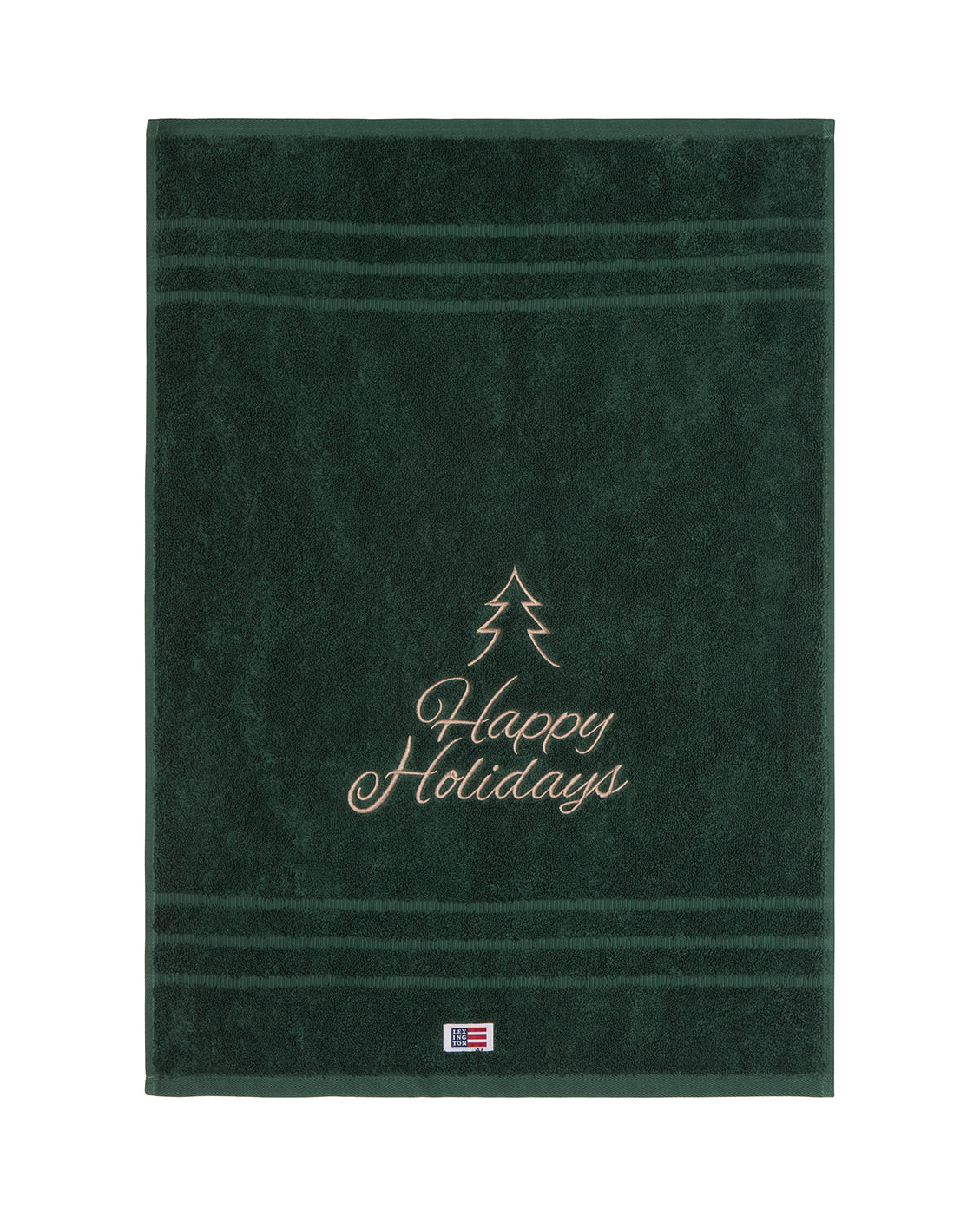 Original Towel Happy Holidays 50X70 - Juniper Green/Lt Beige