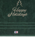 Original Towel Happy Holidays 50X70 - Juniper Green/Lt Beige