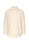 Bibi Crepe Shirt - Ljusgul Randig