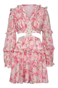 Kelly Mini Dress - Pink Hollyhock