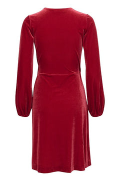 BrynnIW Goriel Wrap Dress - True Red