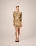 Sequins Mini Dress - Evening Roses