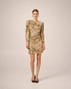 Sequins Mini Dress - Evening Roses