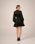 Cupro Mini Dress - Black