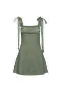 Ella Fitted Mini Dress - Sage