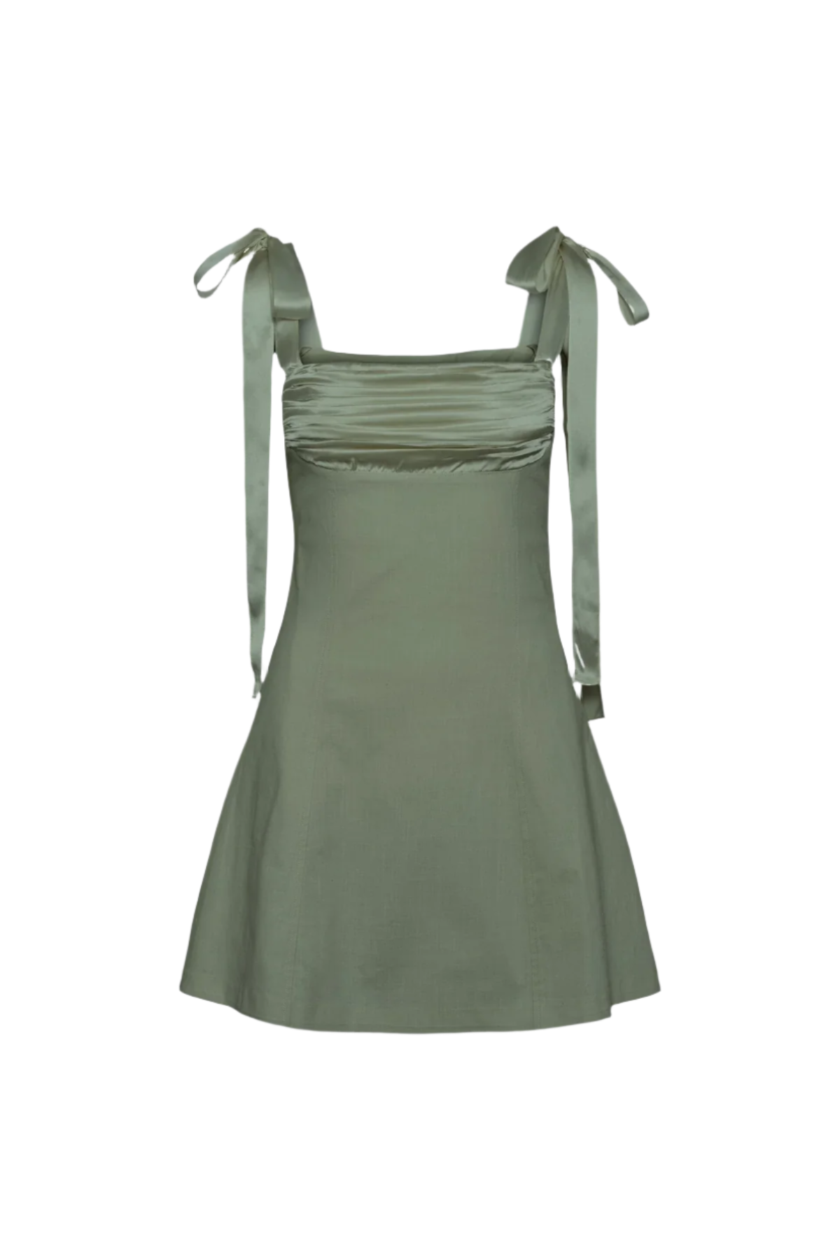 Ella Fitted Mini Dress - Sage