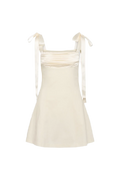 Ella Fitted Mini Dress - Ivory
