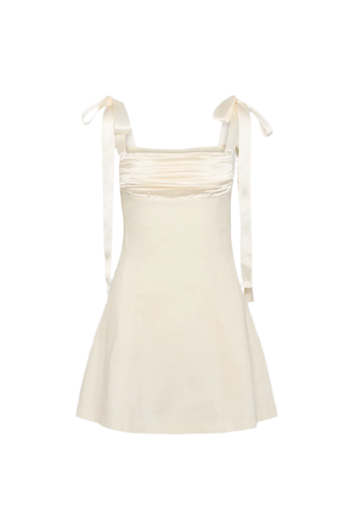 Ella Fitted Mini Dress - Ivory