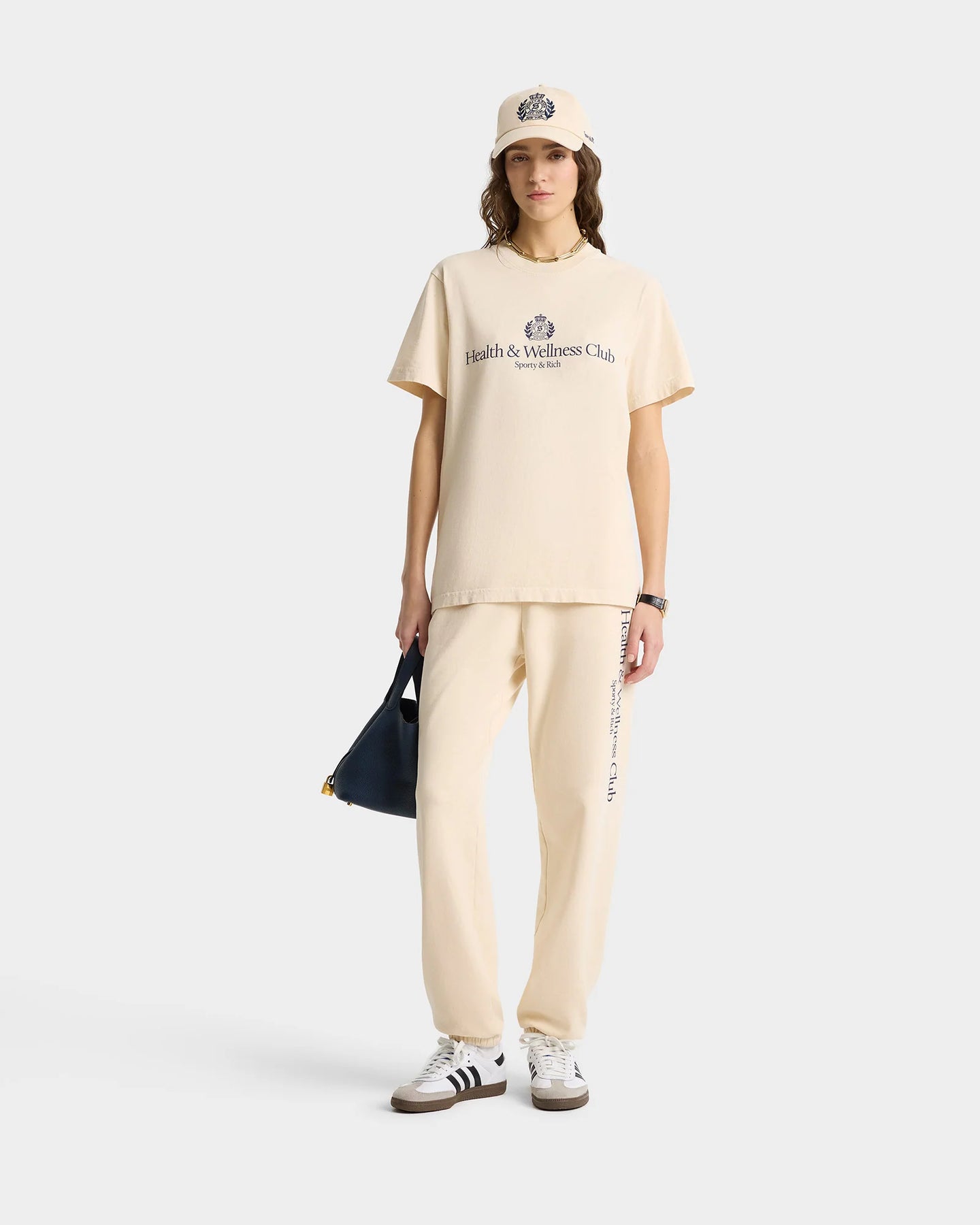 H&W Crest T-Shirt - Cream