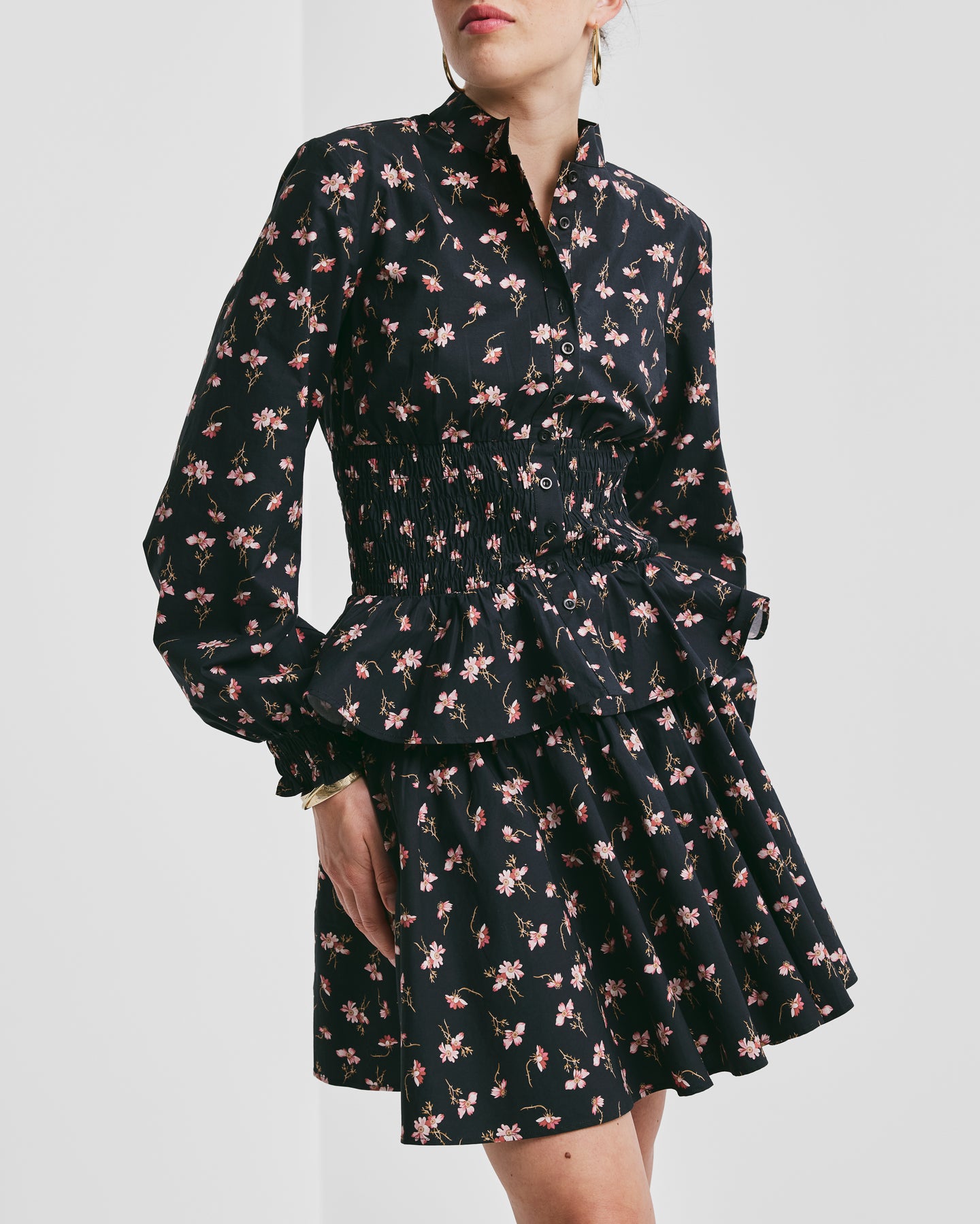 Poplin Smocking Blouse - Petals