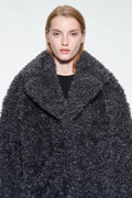 Camille Cocoon Coat - Smoke Grey