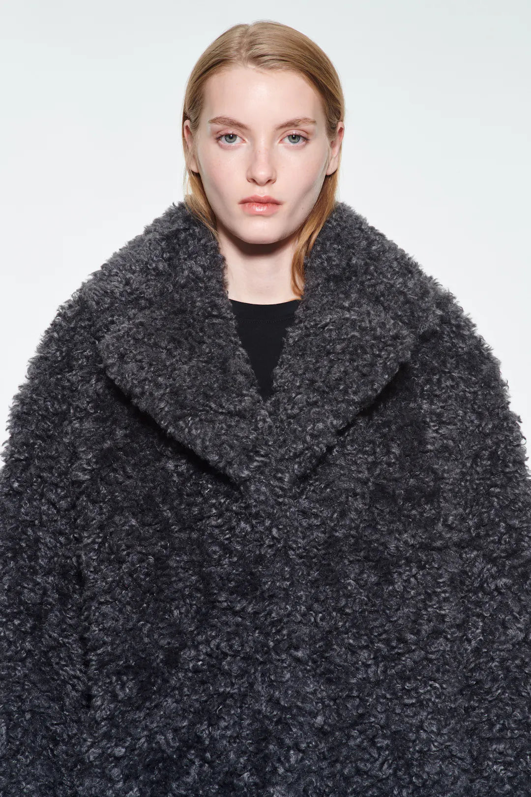 Camille Cocoon Coat - Smoke Grey