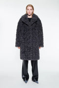 Camille Cocoon Coat - Smoke Grey