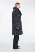 Camille Cocoon Coat - Smoke Grey